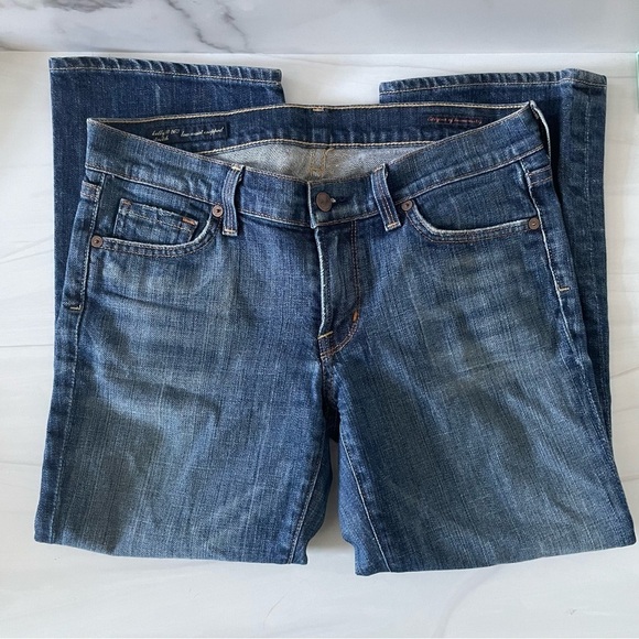 Citizens of Humanity Kelly #063 Stretch Low Waist Cropped Jeans- Size 28 - Picture 3 of 10